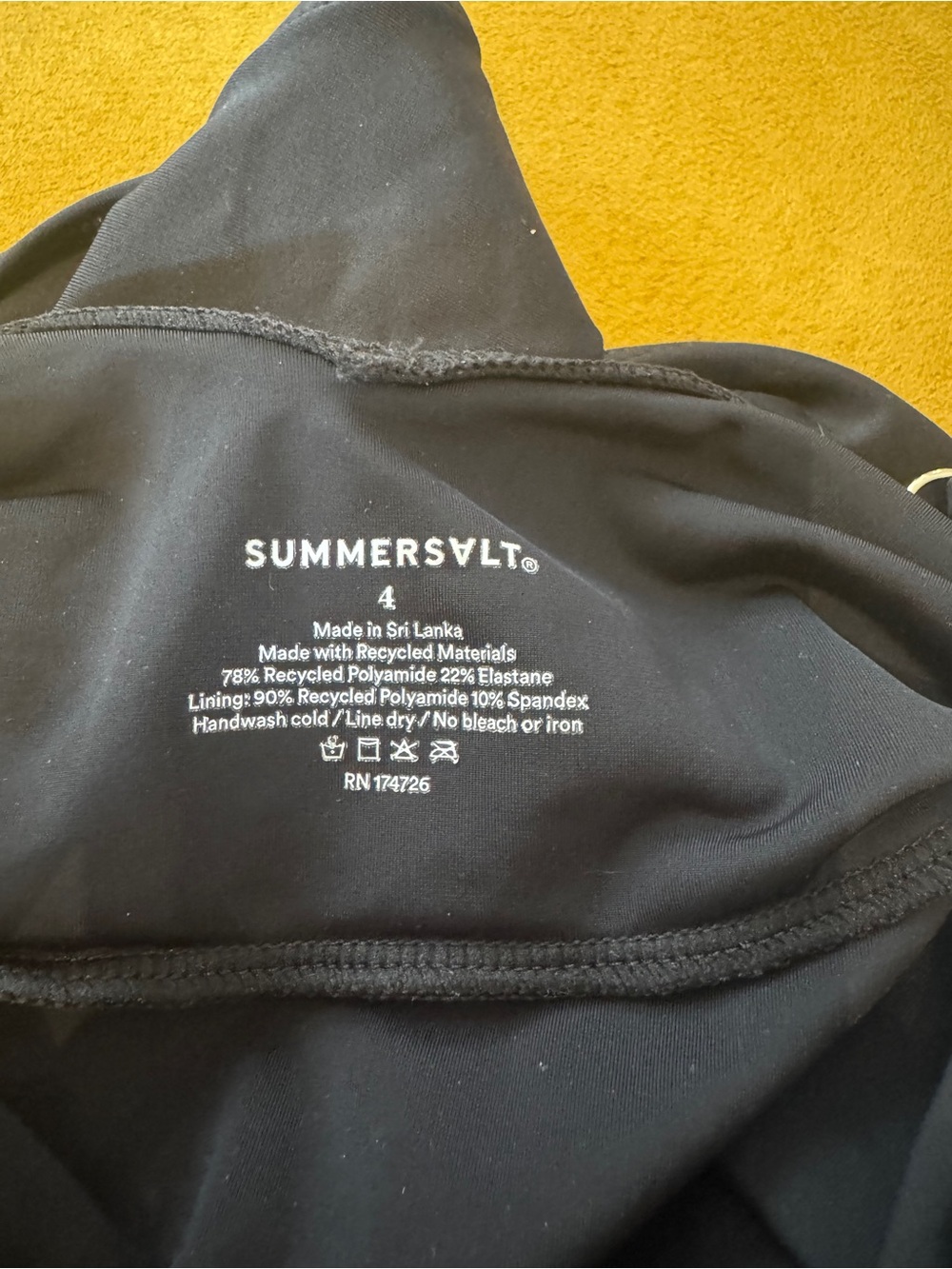 summersalt Black One-Piece Swimwear - Picture 3 of 3